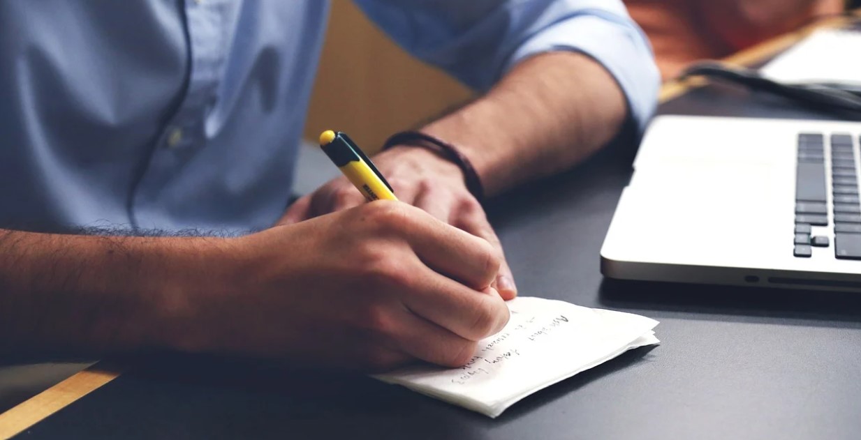 travail, prise de note